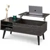 [Fabricante de origem] Amazon transfronteiriço doméstico simples perna de metal ajustável mesa de centro multifuncional mesa de centro