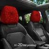 Funda para reposacabezas de coche con patrón de texto, funda para almohada de coche, funda de asiento a prueba de polvo, se puede personalizar con tu propio diseño como funda para reposacabezas y cuello
