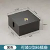 Caja exterior a prueba de salpicaduras de acero inoxidable tipo 86 caja de enchufe banco cerrable antirrobo caja de protección para exteriores