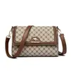 Bolso de Hombro de Cuero Genuino para Mujer de Mediana Edad Bolso de Mujer 2025 Nuevo Moda de Alta Gama Lujo Accesible Bolso Cuadrado Pequeño Bolso Cruzado Bolso de Mujer