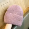 Gorro de punto para mujer, nuevo, otoño e invierno, con felpa, engrosado, versátil, sombrero de lana, para circunferencia de cabeza grande, gorro de punto, protección cálida para los oídos, sombrero para el frío