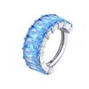 Popular Anillo de Caramelo de Aleación de Titanio F-136 Anillo de Nariz de Circonita Súper Brillante Joyería de Piercing Corporal de Titanio G23 Transfronteriza Pendientes