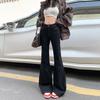 Micro-La Jeans Mujer Otoño e Invierno 2024 Nuevo Pantalón Retro Acampanado Estilo Americano Ajustado para Hombres Pequeños