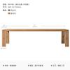 Muebles de teca para exterior, patio, villa, mesa larga, exterior, impermeable, jardín, terraza, ocio, mesa y silla de madera maciza, combinación