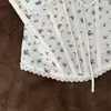 Camisola sexy de encaje estilo francés con ballenas, lencería para mujer, top corto ajustado al cuerpo y top sin tirantes