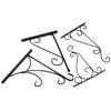 Cesta Colgante de Pared de Hierro Forjado Soporte Colgante de Pared de Hierro para Plantas Gancho Decorativo para Macetas para Comedero de Pájaros Linterna Campana de Viento
