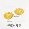 Loja de ouro com retenção de cor Ouro Vietnamita acessórios diy card flor de carpa pingente de fechadura Ruyi corrente de suéter acessórios de joias