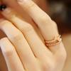 Anillo de mariposa dulce de moda coreana para mujer, plata 925, con personalidad y temperamento de celebridades de Internet, anillo abierto para estudiantes.