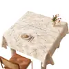 Mantel Cuadrado Floral Fresco y Sencillo Impermeable, Resistente al Aceite y al Calor Modelo Nuevo 2026 Cuadrado a Cuadros Cubierta para Mesa de Comedor Mesa de Café