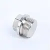 Tapón Externo Hexagonal con Cabeza de Brida de Acero Inoxidable 304 Tapón de Aceite Tapón de Tubería Tornillo Tapón 1/2 pulgada 2 3 4 Rosca M8 Tubería