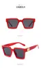 Gafas de sol de montura grande para Europa y Estados Unidos, parasol para hombre y mujer, populares en línea, moda, fotografía callejera, cara grande, personalidad delgada, gafas de sol de moda, caja