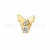 Brincos de Pino em Liga de Titânio F136 Zircônias Microfixadas Acessórios Pingentes de Estrela Lua Borboleta Coração Charms para Brincos DIY