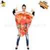 Fantasia de pizza fatiada para mulheres adultas festa à fantasia cosplay de menina grande macacões de pizza deliciosos