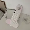 Calcetines sin pies de banda ancha estilo Miu para mujer, Calentadores de piernas elegantes con rayas verticales de moda, tela de color liso, Calcetas estilo ballet grises