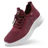 Zapatos Personalizados para Mujer en Primavera y Verano Nuevo Estilo Tejido Fly Malla Transpirable Zapatos para Caminar para Mujeres de Mediana Edad y Mayores Suela Suave Antideslizante Zapatos para Correr para Mujer