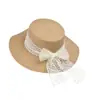 Chapéu de Palha com Laço de Renda Proteção Solar Chapéu de Sol Feminino de Férias Topo Plano Aba Larga Chapéu de Sol de Verão Chapéu de Proteção Solar Transfronteiriço