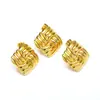 Pendientes Cuadrados Rayados de Acero Inoxidable Estilo Francés Ins Nicho Elegantes Pendientes Chapados en Oro de 18 Quilates de Lujo Ligero para Mujer