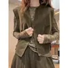 Chaleco Informal de Estilo Retro para Viajar para Mujer, Nuevo Top Holgado Adelgazante para Mujer Petite Otoño 2026, Adecuado para Usar en Capas