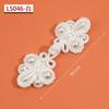 Hebilla de Disco con Borla Botones de Perla de Cristal Cosidos a Mano Ropa de Abrigo Estilo Nacional Botones Decorativos Tendencia Nacional Botones de Gama Alta