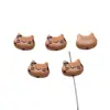 Aleación Pintada en Spray con Goteo de Aceite Forma de Gato Agujero Recto Espaciadores Cuentas Sueltas Materiales para DIY Cadena de Teléfono Materiales para Colgante Venta al por Mayor