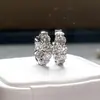 Aretes de Diamantes de Venta Caliente Transfronterizos, Aretes de Lujo Ligero, Moda Europea y Americana, Aretes Versátiles de Diamantes Completos, Aretes, Aretes Elegantes para Mujer