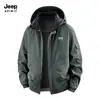 Espíritu Jeep Chaqueta Abrigo de Algodón Puro Otoño/Invierno para Hombre Engrosada Sencilla Casual Ropa de Algodón Holgada Tallas Grandes Ropa de Algodón