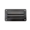 Painel de ventilação quadrado preto de plástico grade de ventilação com palhetas 3 painéis janela de ventilação 141*79mm acessórios marítimos