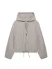 Comercio exterior transfronterizo ropa de mujer otoño nuevo estilo europeo y americano moda casual chaqueta con capucha a cuadros 6318010