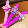 Pulsera de giroscopio giratoria con luz de anillo a presión para niños y niñas, joya de princesa, regalo pequeño de cumpleaños o festividad