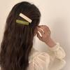 Clip de cuero de primavera temprana BB, moda, clip de una palabra, tocado, flequillo lateral de niña, horquilla rota, horquilla con clip lateral simple
