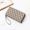 Billetera Larga para Mujer Estilo Coreano Venta al por Mayor Transfronteriza Nueva Bolsa de Mano de Doble Cierre para Mujer Doble Capa Estampada Gran Capacidad Bolsa para Teléfono Móvil