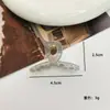 Mini Presilha Fofa de 4,5cm Garra para Cabelo Meio Preso Transparente Popular Presilha Lateral para Franja Pequena Presilha de Tubarão