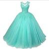 Novo Vestido de Festa 2026 Azul Elegante Vestido de Performance Estudantil para Meninas Estilo Longo Vestido de Performance Solo Bel Canto com Tule Colorido
