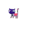 Broche Criativo de Gato de Desenho Animado em Liga, Acessório Decorativo Personalizado de Flor Fofa, Fashion e Moderno, Unissex