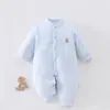 Mameleco Acolchado para Bebé 40g Otoño/Invierno Body Acolchado para Bebé Ropa de Algodón para Bebé Algodón Delgado Traje de Gateo de Dos Piezas