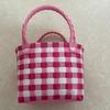Bolsa Tote Colorida Tecida à Mão de Plástico para Mulheres, para o Dia a Dia, Tecida para Crianças, de Alta Qualidade, Atacado