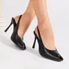 Nuevos Zapatos de Tacón Alto de Punta Fina Stiletto, Sandalias con Punta Hueca, Zapatos de Tacón Alto de Moda Estilo Hada, Primavera y Verano 2025