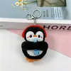 Llavero de peluche de pingüino de dibujos animados, muñeco suave y lindo, colgante para mochila, pequeño regalo creativo, accesorio para puesto promocional
