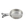 Utensilios de cocina para exteriores transfronterizos Camping Sartén antiadherente 304 Traje de camping Picnic Plegable Portátil Sartén Olla para sopa Olla para cocinar