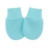 Comercio Exterior Color Sólido Bebé Guantes Pequeños Bebé Guantes Anti-arañazos Guantes para Recién Nacido Guantes Cálidos de Una Capa Transpirables