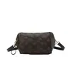 Nova bolsa pequena retrô estampada, elegante e versátil, bolsa de ombro feminina, bolsa transversal e porta-celular para exportação, 2026
