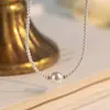 Collar de Perlas de Vidrio Redondas de Alto Brillo Estilo Francés Lulutong, Cadena para Clavícula de Moda de Lujo Ligero de Gama Alta, Nicho, para Viajar al Trabajo