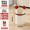 Lixeira Criativa de Desenho Animado com Tampa Flip-Top para Casa, Grande Capacidade, com Rodas, para Sala de Estar, Quarto, Cozinha, Banheiro, Alta Estética, Lixeira de Papel
