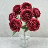 Buquê de Peônias Artificiais Decoração de Casamento Arranjo de Flores Adereços para Fotografia Decoração de Casa Adereços de Fotografia de Alta Qualidade Flores