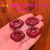 Cerradura Ruyi con Forma de Nube de Arena Púrpura Dorada Natural de Alto Contenido, Candado de Fortuna Redondo con Forma de Nube de Cinabrio, Colgante de Paz, Lote de Cinabrio