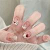 Unhas Postiças Populares Xiaohongshu Amêndoa Atacado Primavera e Verão Manicure de Alta Qualidade Removíveis Unhas Postiças Unhas Postiças
