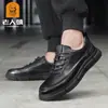 Zapatos Deportivos Casuales de Cuero de Caña Alta Nuevos 2026 para Hombres Mayores Zapatos Cómodos con Cordones para Hombre Venta al por Mayor 51083