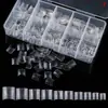 Manicura 500 Piezas En Bolsas Cortas Francesas Media Punta Color Transparente Color Natural Uñas Postizas Francesas Piezas En Caja