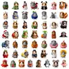 Novo produto transfronteiriço: 50 Adesivos Fofos e Divertidos de Fantasia de Porquinho-da-Índia, Adesivos Decorativos Criativos à Prova d'Água