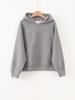 [Hengjia Qy] Sudadera con capucha y media cremallera de estilo holgado y perezoso para mujer, Top chic de nicho versátil con efecto adelgazante